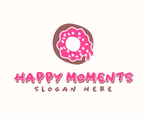 Doughnut Icing Letter O logo design