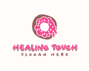 Doughnut Icing Letter O logo design