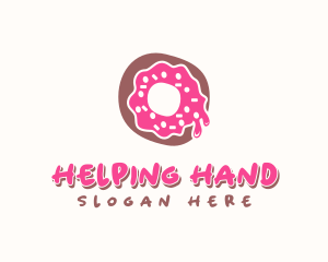 Doughnut Icing Letter O logo design