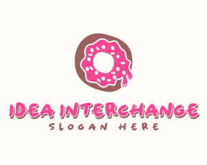 Doughnut Icing Letter O logo design