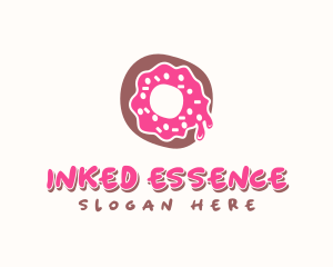 Doughnut Icing Letter O logo design