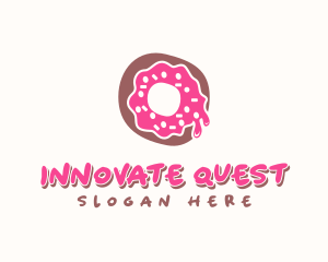 Doughnut Icing Letter O logo design