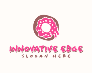 Doughnut Icing Letter O logo design