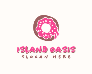 Doughnut Icing Letter O logo design