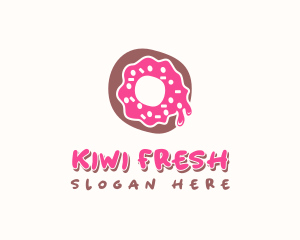 Doughnut Icing Letter O logo design