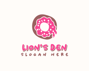 Doughnut Icing Letter O logo design