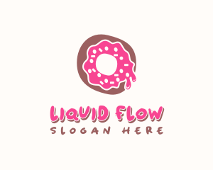 Doughnut Icing Letter O logo design