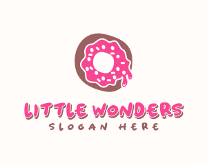 Doughnut Icing Letter O logo design