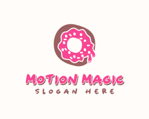 Doughnut Icing Letter O logo design