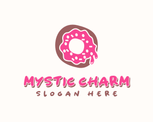 Doughnut Icing Letter O logo design