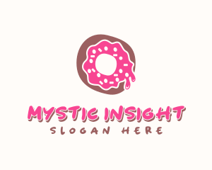 Doughnut Icing Letter O logo design