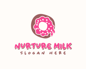 Doughnut Icing Letter O logo design