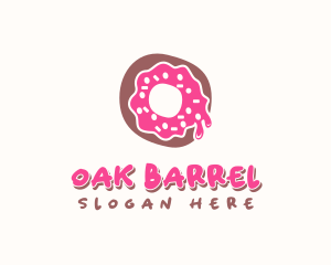 Doughnut Icing Letter O logo design