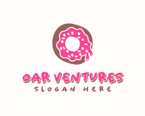 Doughnut Icing Letter O logo design