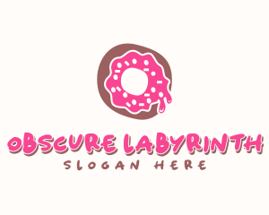 Doughnut Icing Letter O logo design