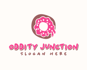 Doughnut Icing Letter O logo design