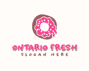 Doughnut Icing Letter O logo design