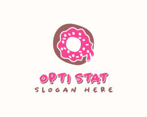 Doughnut Icing Letter O logo design