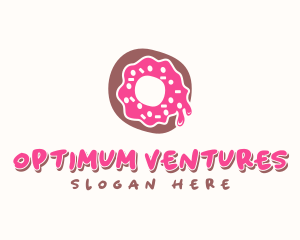 Doughnut Icing Letter O logo design