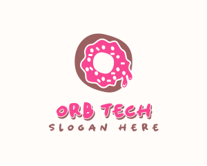 Doughnut Icing Letter O logo design