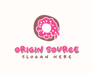 Doughnut Icing Letter O logo design