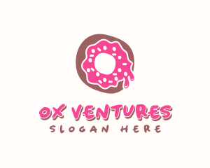 Doughnut Icing Letter O logo design