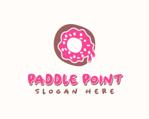 Doughnut Icing Letter O logo design