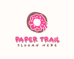 Doughnut Icing Letter O logo design