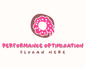 Doughnut Icing Letter O logo design