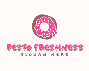 Doughnut Icing Letter O logo design