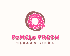 Doughnut Icing Letter O logo design