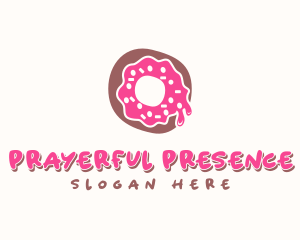 Doughnut Icing Letter O logo design