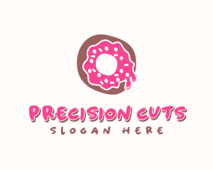 Doughnut Icing Letter O logo design