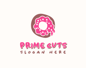 Doughnut Icing Letter O logo design