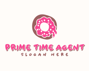 Doughnut Icing Letter O logo design