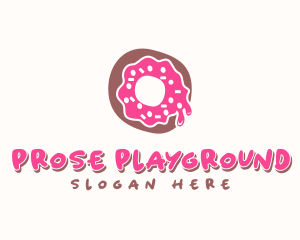 Doughnut Icing Letter O logo design