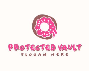 Doughnut Icing Letter O logo design