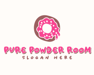 Doughnut Icing Letter O logo design