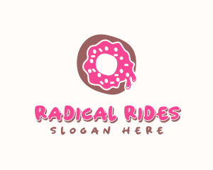 Doughnut Icing Letter O logo design