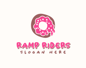 Doughnut Icing Letter O logo design