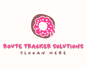 Doughnut Icing Letter O logo design