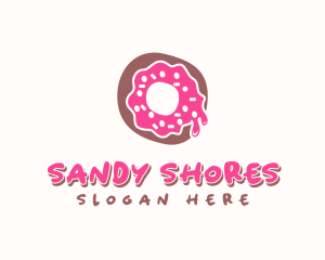 Doughnut Icing Letter O logo design