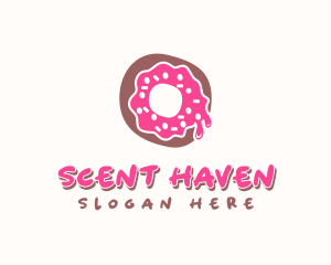 Doughnut Icing Letter O logo design