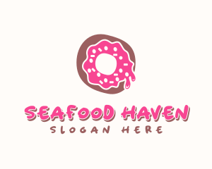 Doughnut Icing Letter O logo design