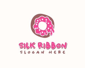 Doughnut Icing Letter O logo design