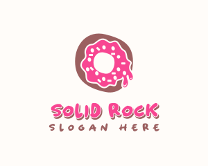 Doughnut Icing Letter O logo design