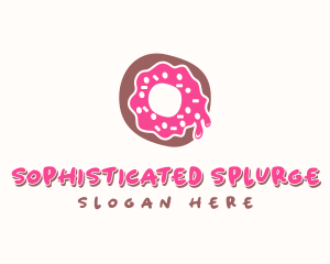 Doughnut Icing Letter O logo design