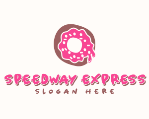 Doughnut Icing Letter O logo design