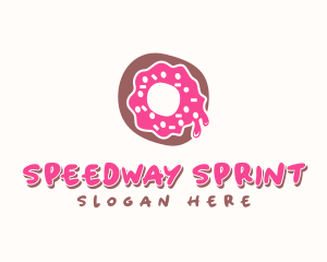 Doughnut Icing Letter O logo design