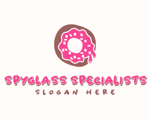 Doughnut Icing Letter O logo design